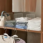 Вертикальный Железный разделитель для шкафа, органайзер для одежды, металлические разделители для шкафа, разделители для одежды, разделители для шкафа (белый)