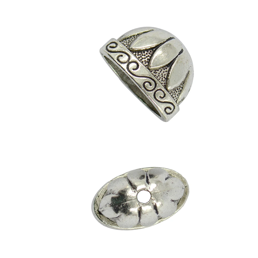 

20pcs Tibetan Silver Large Pewter Flower Bead Caps Jewelry Findings Beading