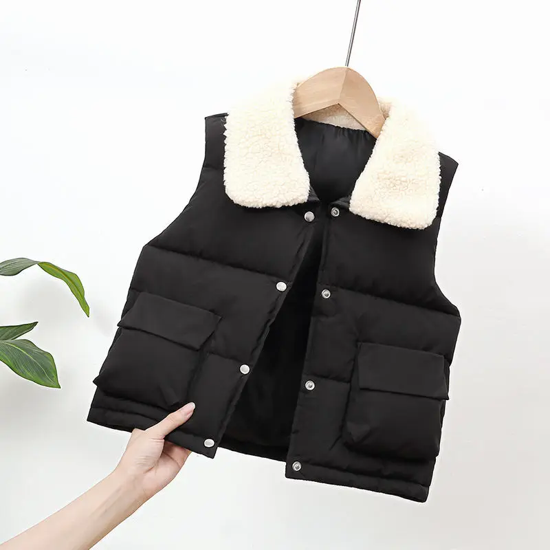 Осень-зима 2020 детские жилеты пальто теплые безрукавки для мальчиков и девочек