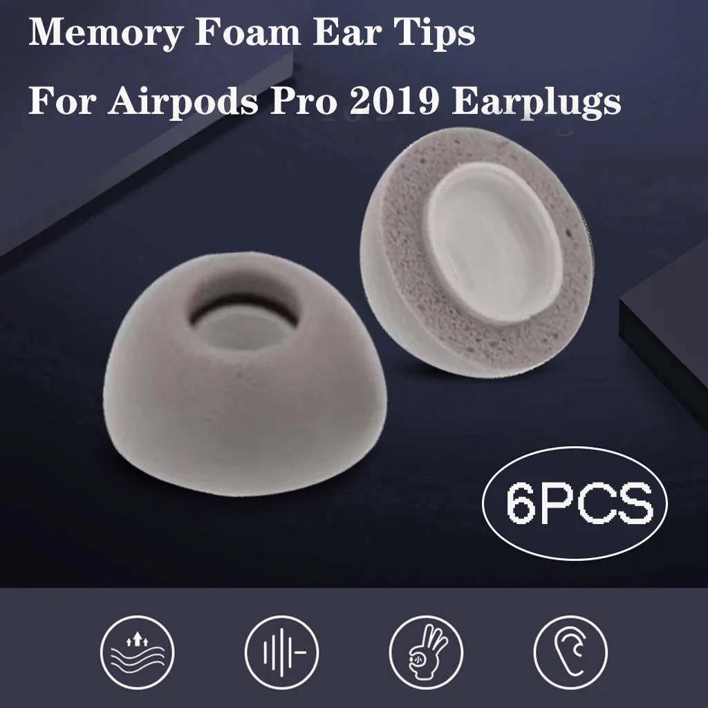 Сменные амбушюры с пеной памяти для Airpods Pro 2019 беруши аксессуары сменные