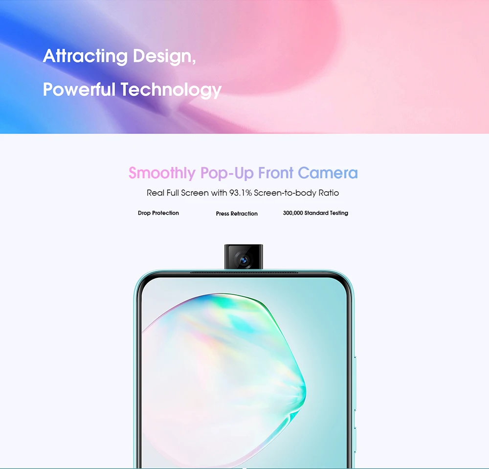Elephone PX 4G смартфон 6,5 дюймов FHD полноэкранный Восьмиядерный 4 Гб ОЗУ 64 Гб ПЗУ 16 МП всплывающая камера Android 9,0 type C мобильный телефон