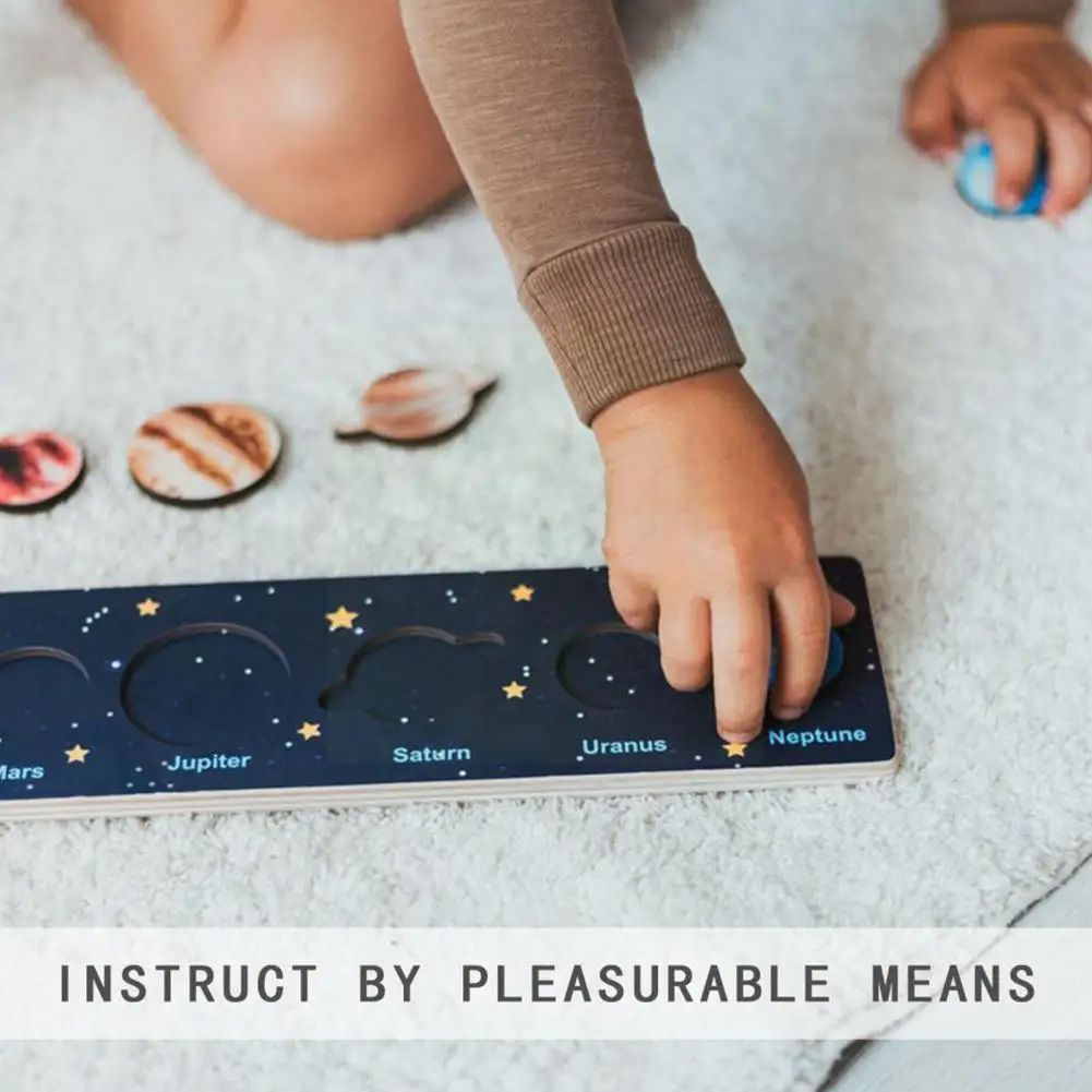 

Детская игрушка на солнечной батарее, 3D пазл, космические звезды, креативный пазл, научная деревянная головоломка, модель планет, игрушки мо...