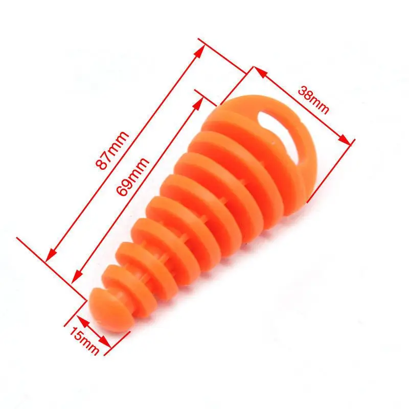 

Small Size 69mm*38mm Universal Off-road Motocross Motorcycle Rear Exhaust Muffler Pipe Rubber Stopper Plug Cap Waterproof