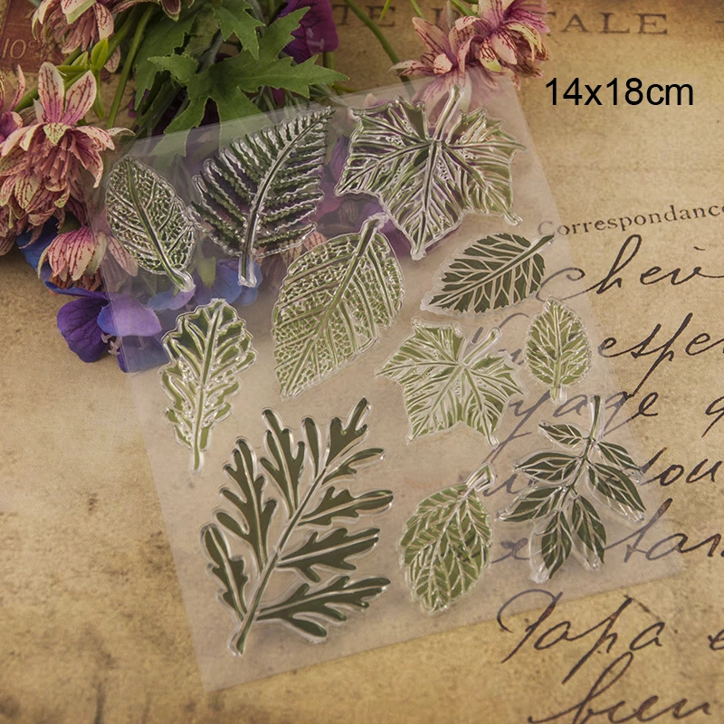 Прозрачные штампы с листьями Новинка 2020 Скрапбукинг резиновый штамп прозрачный
