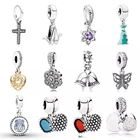 PDD DZ 5 Весенний кулон из стерлингового серебра 925 пробы с DIY браслетом ожерелье ювелирные изделия подарок резьба подходит для женщин