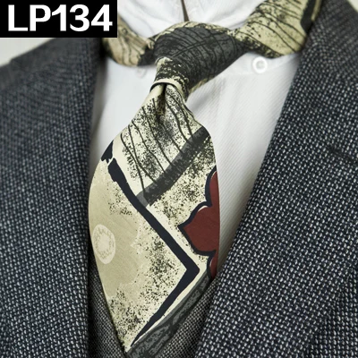 LP134 Классические разноцветные мужские галстуки с геометрическим рисунком Пейсли, шелк,, уникальные, ручная работа - Цвет: LP134