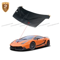 css real carbon fiber hood fit for lamborghini gallardo lp550 cover bonnet car accessories