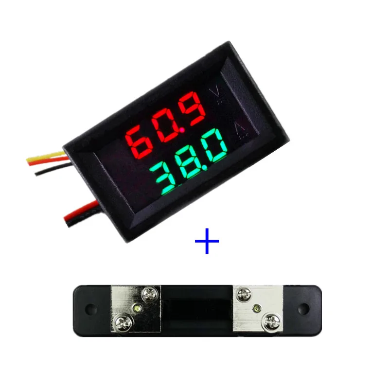 RD двойной СВЕТОДИОДНЫЙ Дисплей 0 28 DC0 100V/50A автомобильный измеритель напряжения