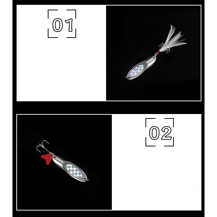 1 шт./лот металлическая блесна приманка в виде ложки 7 г жесткие приманки