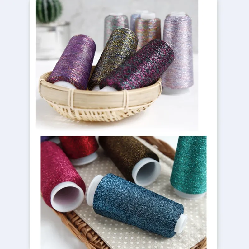 Тонкая золотая и серебряная нить металлическая шелковая цвет золото тонкая