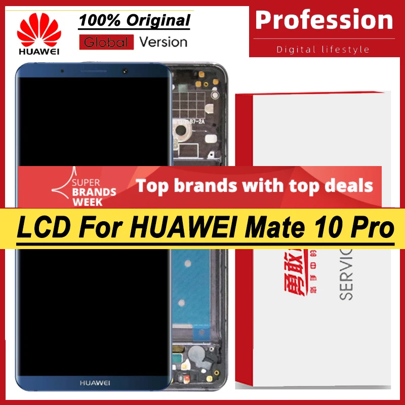 100% Оригинальный 6 0 ''OLED дисплей с рамкой для Huawei Mate 10 Pro BLA-L09 ЖК-дисплей