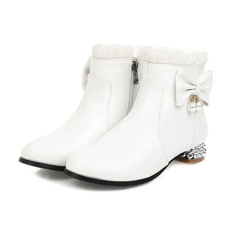 

2021 new Women Ankle Boots Zipper Design Fashion Square High Heel Round Toe All Match Ladies Motorcycle Boots Size 34-43