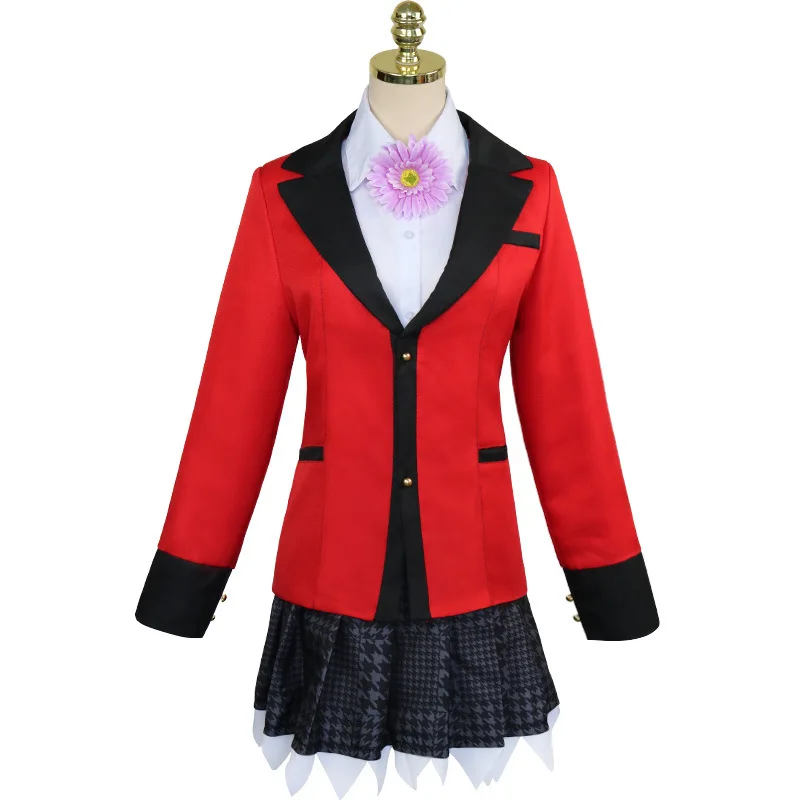 Костюмы для косплея Anime Kakegurui: Ябами Юмэко, Саотомэ Мэри, Момобами Кирари, Юмэмитэ Юмэми для женщин в форме.