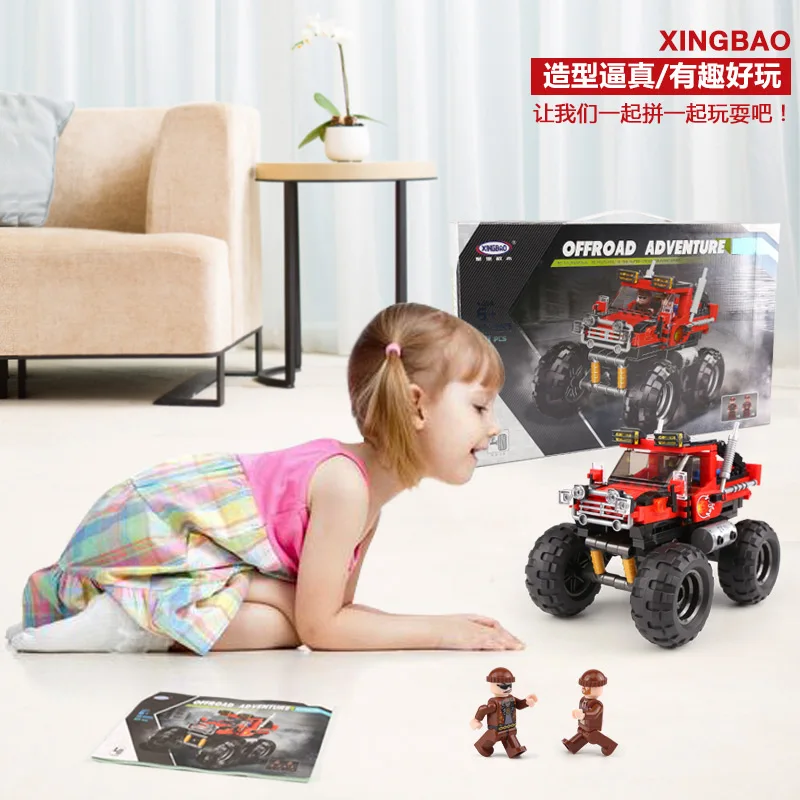 Technic Car Series 03025 супер большой ножной автомобиль набор строительных блоков кирпич