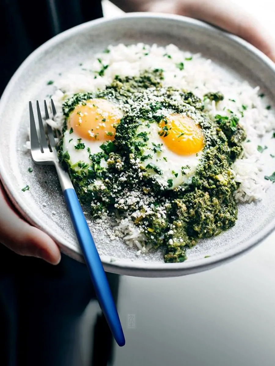 Портативный набор столовых приборов из нержавеющей стали 4 цвета | Дом и сад