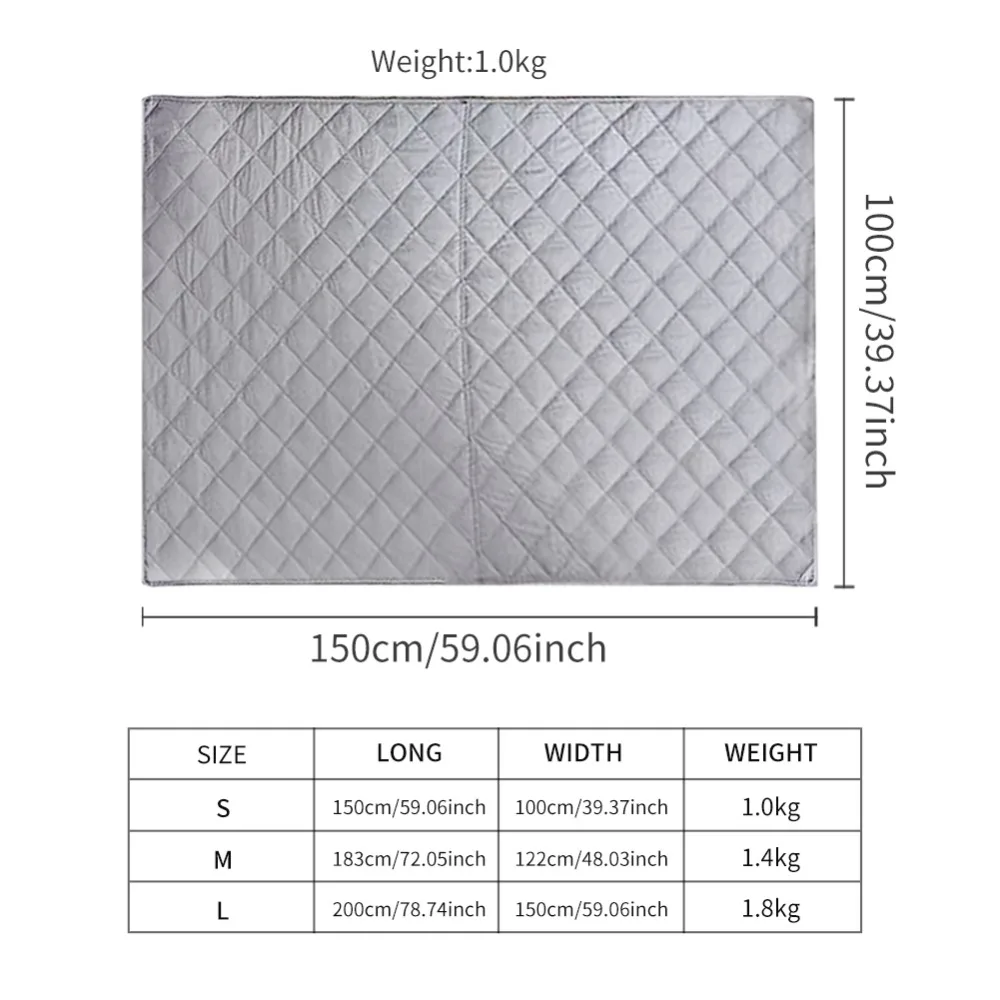 Polyester Adult Soft Gravity Weighted Blanket Decompression Quilt Sleep Aid Pressure Helper for Anxiety Insomnia Stress Gray