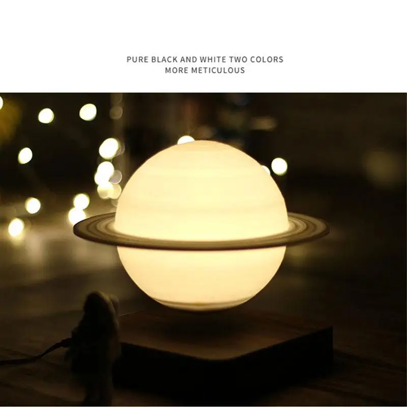 

3D magnetic levitation planet light 3D printing magnetic levitation Saturn light magnetic levitation Night Lights