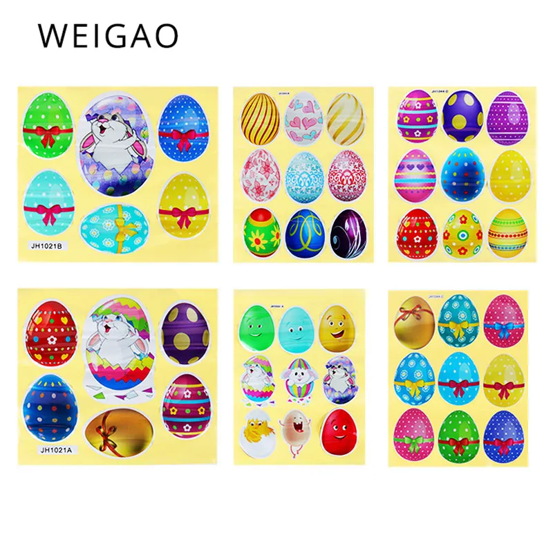Пасхальные наклейки на окна WEIGAO 2020 пасхальный декор для дома пасхальные