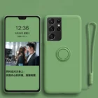 Жидкий силиконовый чехол для Samsung Galaxy A52, A72, A32, A51, A71, S21, S20, FE, S10 Plus, Note 20 Ultra, 10 Pro, A50, A70, мягкий чехол с ремешком