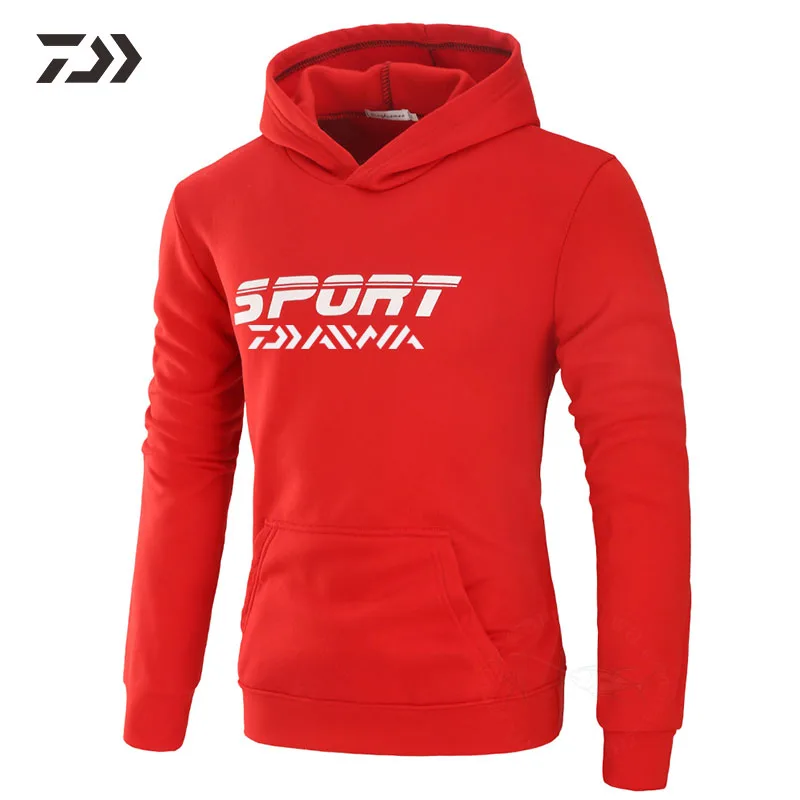 Одежда Daiwa для рыбалки свитшот с капюшоном надписью Мужская весенне осенняя