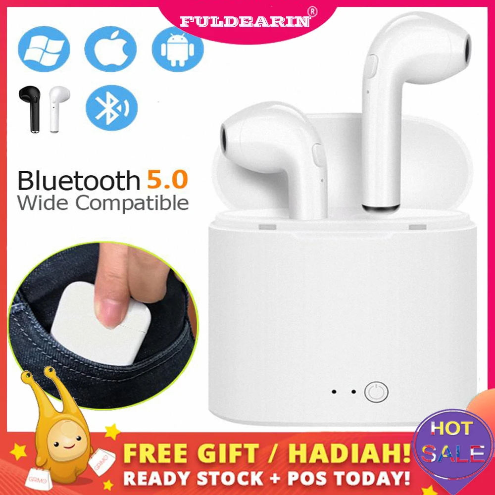 I7S TWS беспроводные наушники для bluetooth-гарнитуры стерео с зарядным чехлом всех