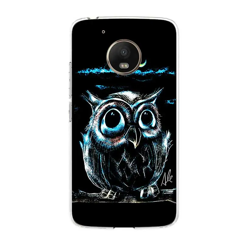 

Animal Owl Phone Case For Motorola G9 Plus G7 Play G8 Power Lite Soft Silicone Cases For Moto G5 G5S G6 E5 G9 Play Back Cover Sh