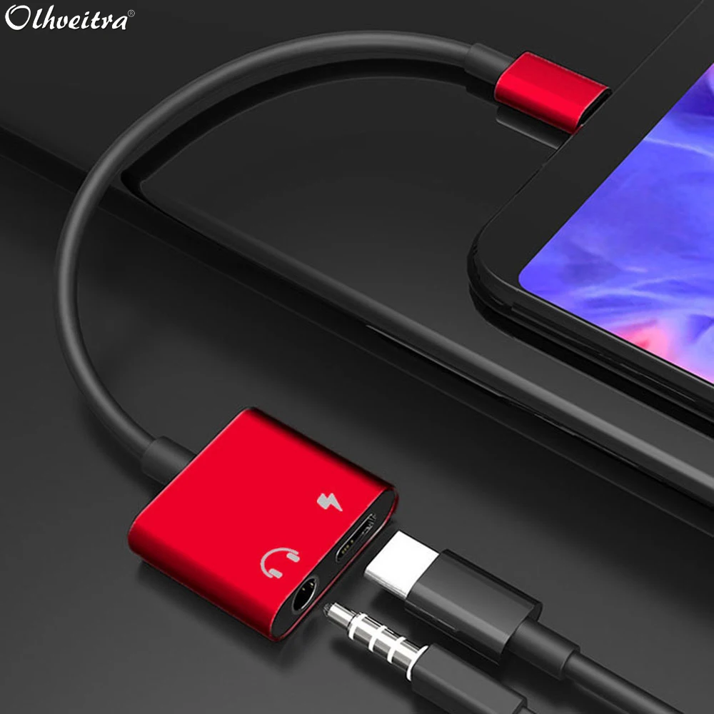 Olhveitra Тип C 3 5 мм наушники AUX адаптер Jack ключ для Oneplus samsung Xiaomi huawei Зарядка аудио Tipo