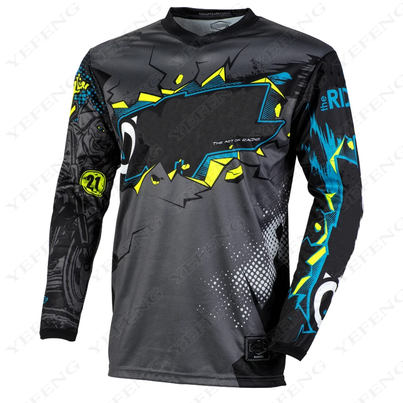 

Motocross Cycling Jersey Enduro Jerseys BMX DH Bike Downhill Mountain MX MTB Shirt Maillot Ciclismo Hombre Camiseta Bike Wear