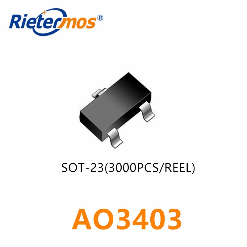 3000PCS AO3403A  AO3403  30V P-Channel MOSFET   SOT23 MADE IN CHINA