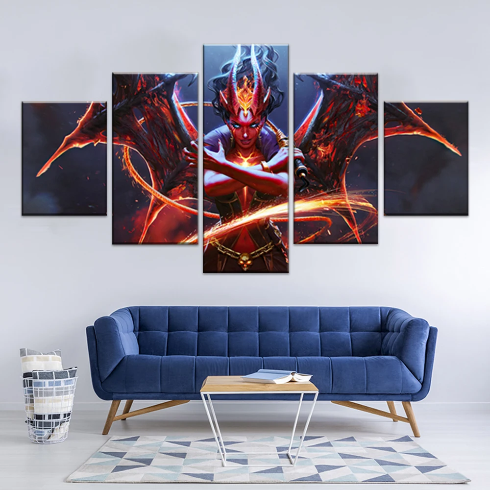 5 панелей королева боли Аркана дота 2 превосходство рисунка по игре плакаты