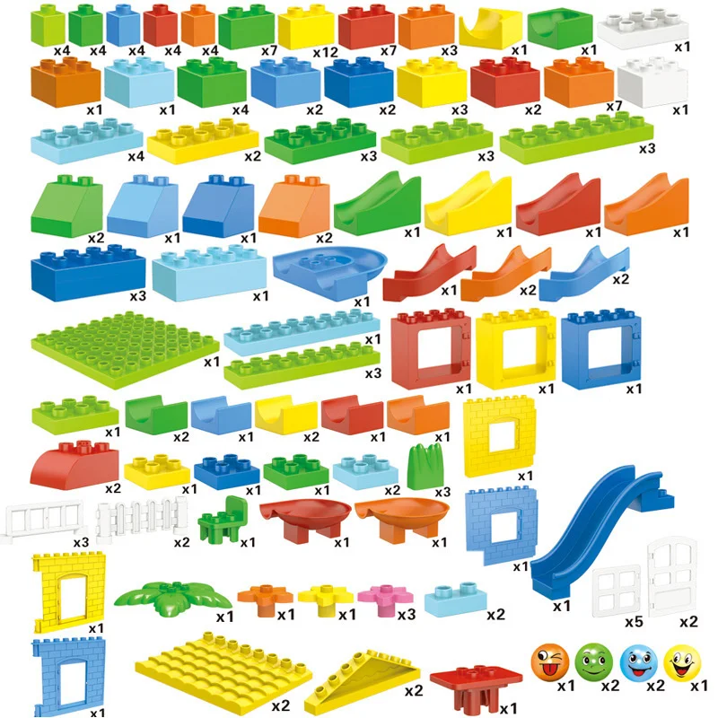 

Creative Marble Race Run Maze Balls Track Building Blocks City Funnel Slide Big Size DIY Bricks Blocks Toys For Children Gifts
