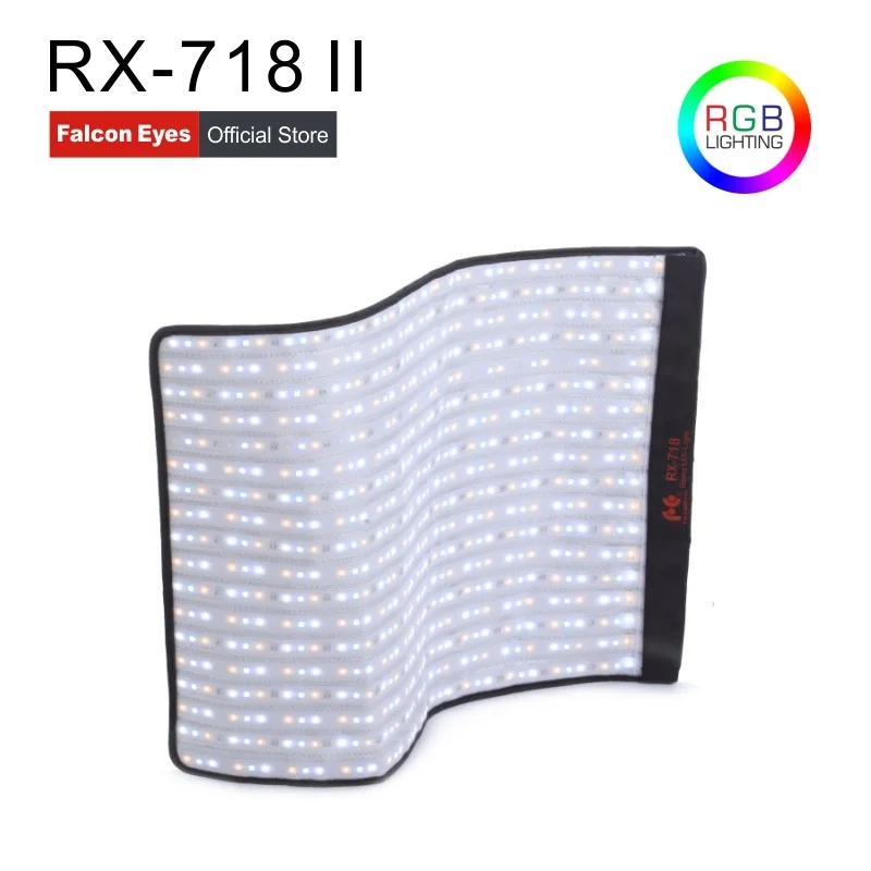 Falcon Eyes Roll Flex Series RX 718 II 100 Вт RGB 2700 9999K портативный светодиодный светильник для