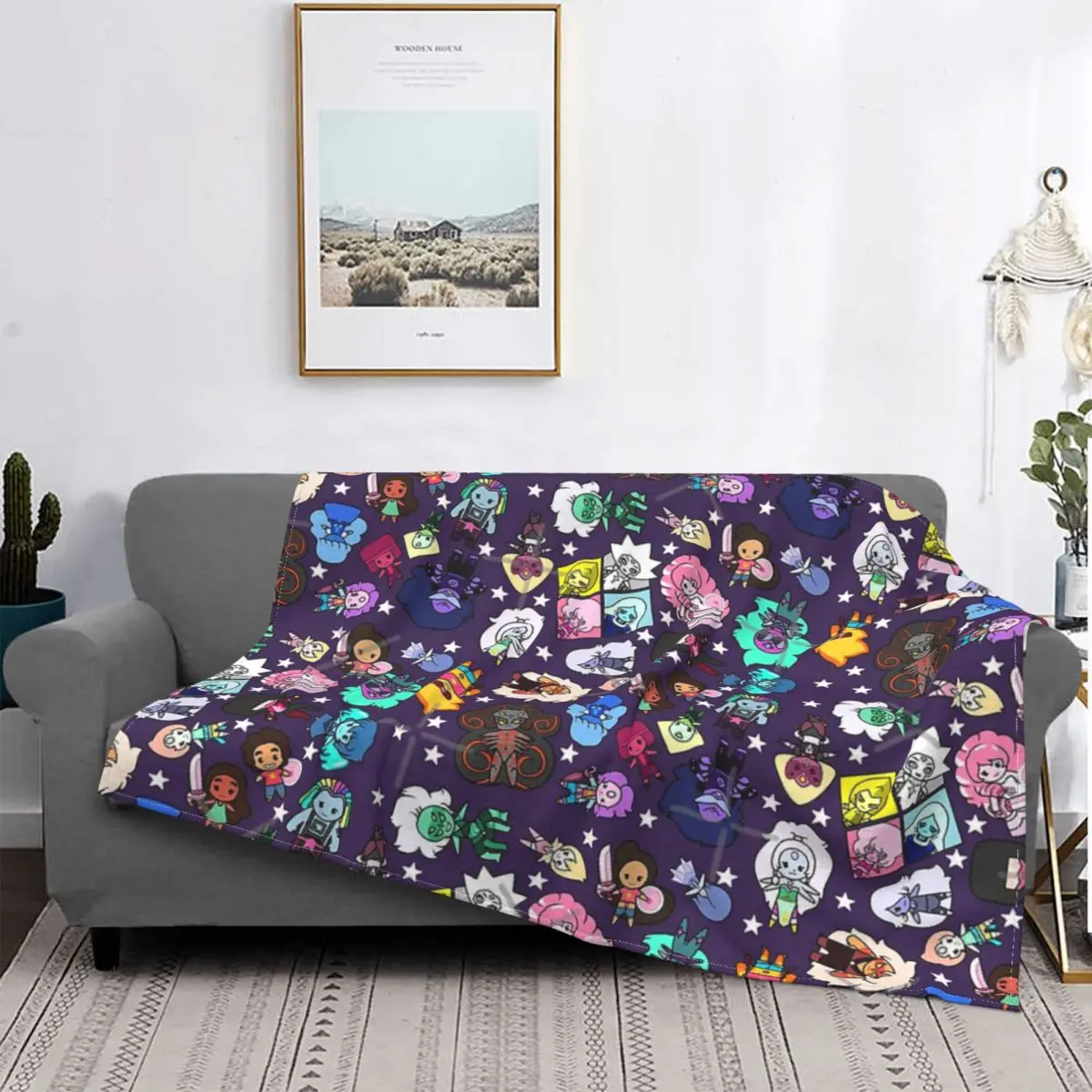 

Crystal Gems 1 Blanket Bedspread Bed Plaid Bed Linen Sofa Cover Kawaii Blanket Bed Linen Cotton