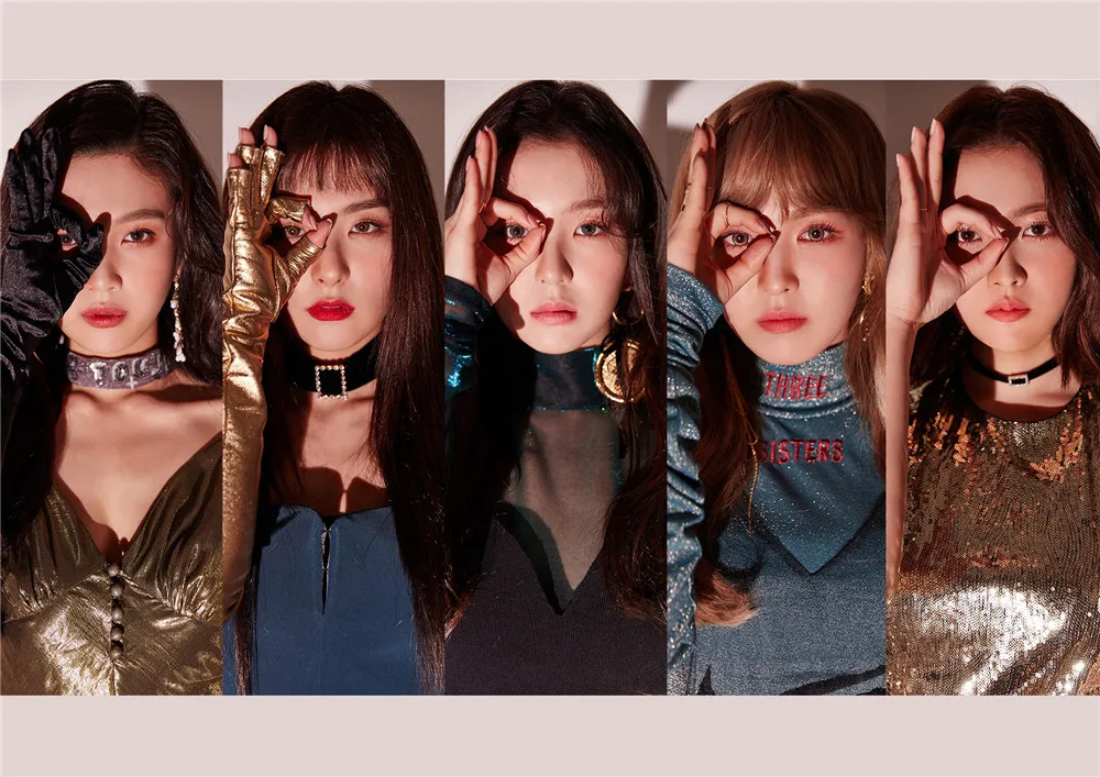 Красные бархатные постеры Kpop наклейки на стену белая бумага с покрытием яркие