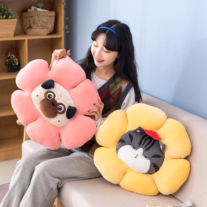 Подушка с подсолнухами императорская оригинальная Мягкая Наволочка в виде