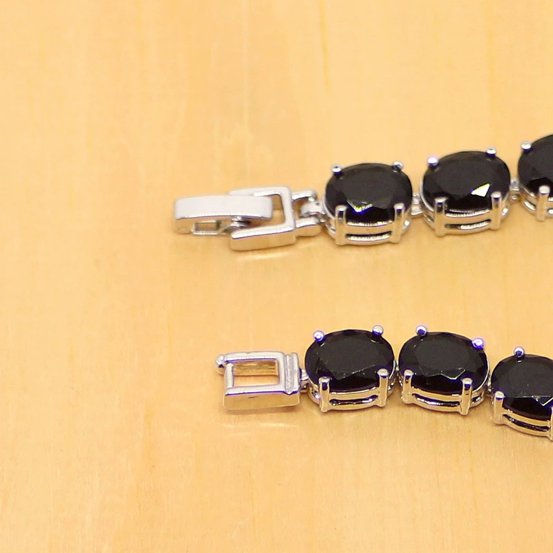 Женский браслет цепочка с круглыми звеньями из стерлингового серебра 925 пробы