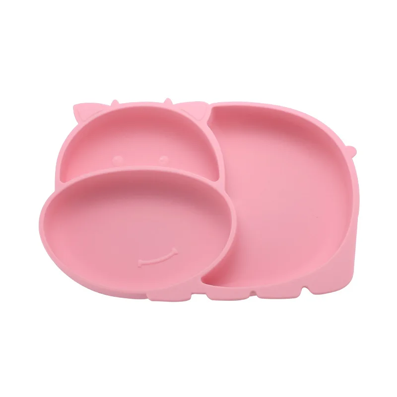 

Baby Silicone Feeding Set Bowl+spoon+Fork Baby Dish Meal Plate Waterproof Non-slip Infant Feeding Tableware