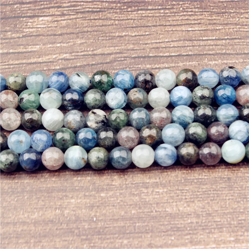 Модные натуральные ювелирные изделия Lanli 5/6/8 мм кианит бусины россыпью