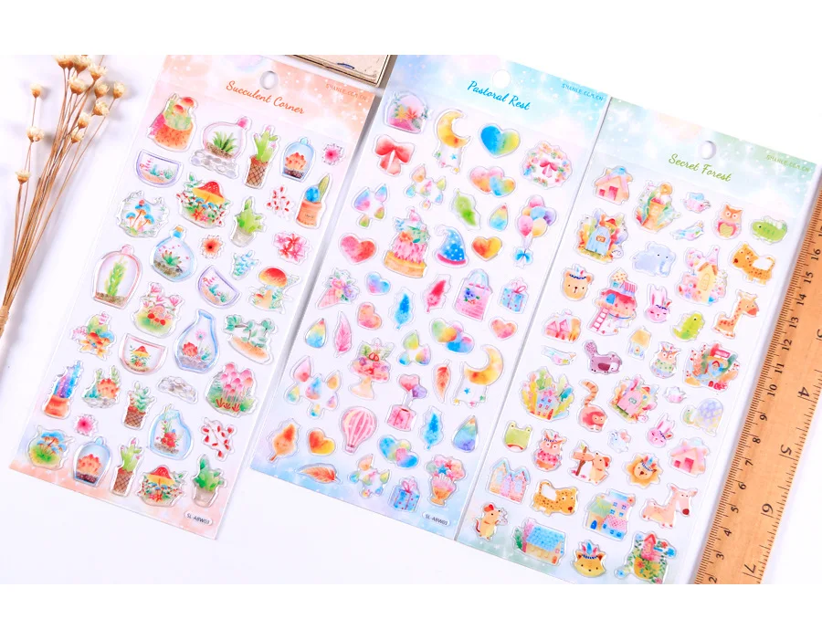 1 шт/1 лот Kawaii канцелярские наклейки ручной нарисованный дневник декоративные мобильные наклейки Скрапбукинг DIY ремесленные наклейки