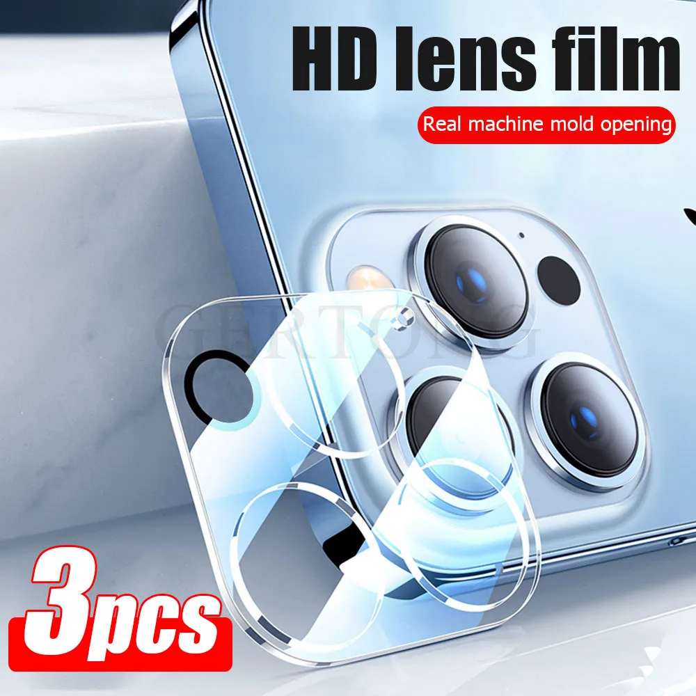 

Защитная пленка для объектива камеры с полным покрытием, закаленное стекло для iPhone 13, 12, 11 Pro Max, защита для мини-камеры, 3 шт.