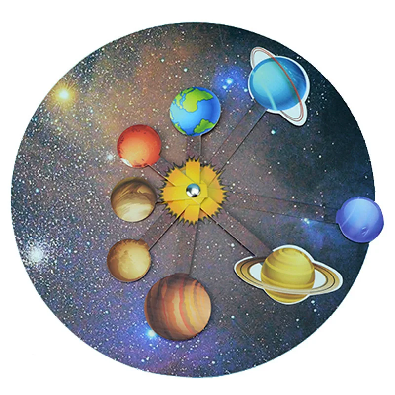 

Experiment Plank Disc Planet DIY Solar System Education Tecnologia Eight Planets Science Assembling Teaching Toy for Children
