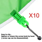 10 шт. многоразовые Кемпинг непромокаемый тент зажимы палатка галстук вниз зажим для приготовления пищи на воздухе лодки прицепы навес тент плащ