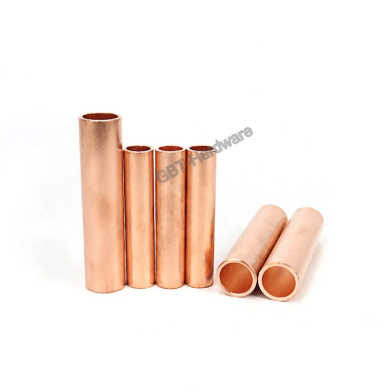 1PCS Copper Hollow Connecting Pipe GT-10 16 25 35 50 70 95 120 150 185 240 Square Straight Cable Pickling | Обустройство дома