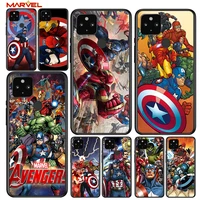 marvel avengers shockproof cover for google pixel 5 5a 4 4a xl 5g black phone case shell soft fundas coque capa