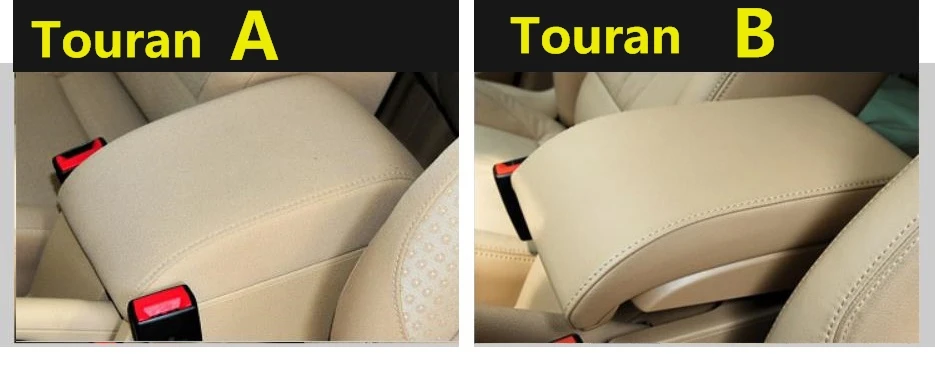 Кожаный центральный подлокотник из микрофибры чехол для Volkswagen Touran 2006 -2010 2011 2012 203