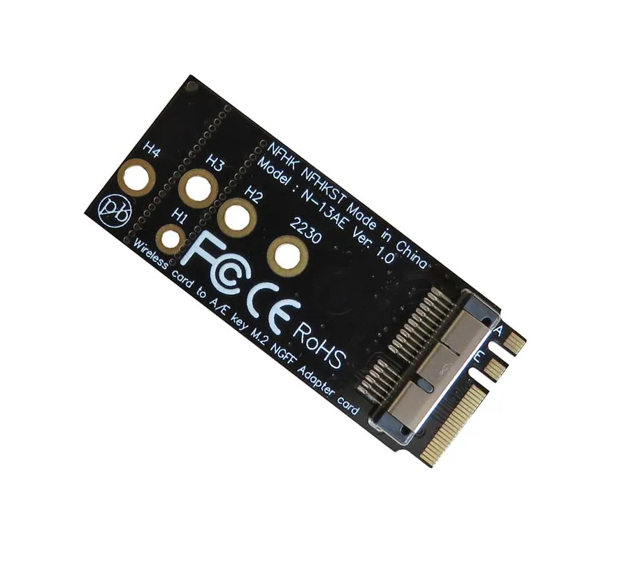 

Qindian в виде бабочек, новинка, 12 + 6Pin Bluetooth Wifi Беспроводной модуля карты NGFF M.2 A/E ключ адаптер карты BCM94360CS2 BCM943224PCIEBT2 для Mac OS