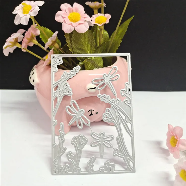 

Metal Cutting die Cut Dragonfly Frame Scrapbooking Paper Craft Handmade Card Punch Art Alinacutle Cut Dies