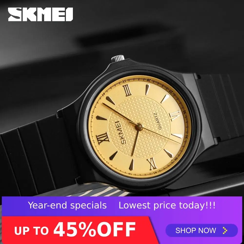 SKMEI элегантные модные женские кварцевые наручные часы Pu ремешок