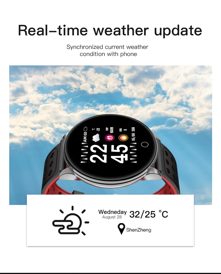 Мужские спортивные часы Foloy M8 водонепроницаемые фитнес трекер с монитором