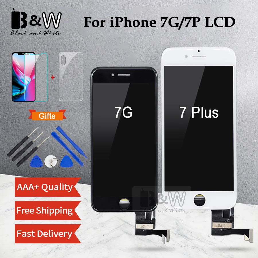 ЖК-экран 5 дюйма для iPhone 7 Plus 4 7G ЖК-дисплей без точки класса AAA ++++ дисплей с